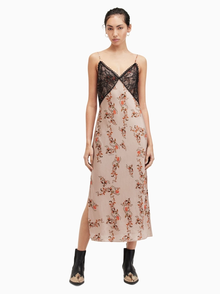 AllSaints Natural Immy Oto Dress - Image 1 of 6