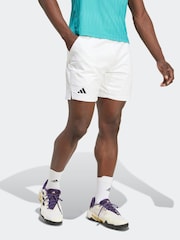 adidas White Tennis Climacool Ergo Shorts - Image 3 of 8