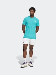 adidas White Tennis Climacool Ergo Shorts - Image 6 of 8