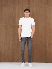 Vaqueros de Denim lavados de Corte slim CAPO - Imagen 1 de 4