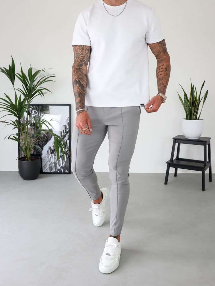 CAPO Grey Smart Trousers - Image 5 of 5 CAPO Grey Smart Trousers - Image 5 of 5