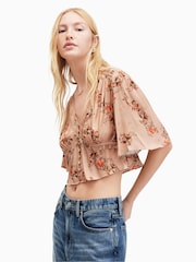 AllSaints Natural Tian Oto Top - Image 1 of 7