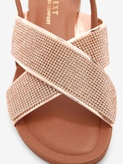 Rose Gold Regular/Wide Fit Forever Comfort® Two Band Sandals - Image 5 of 5