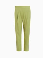 AllSaints Green Aleida Tri Trousers - Image 7 of 7