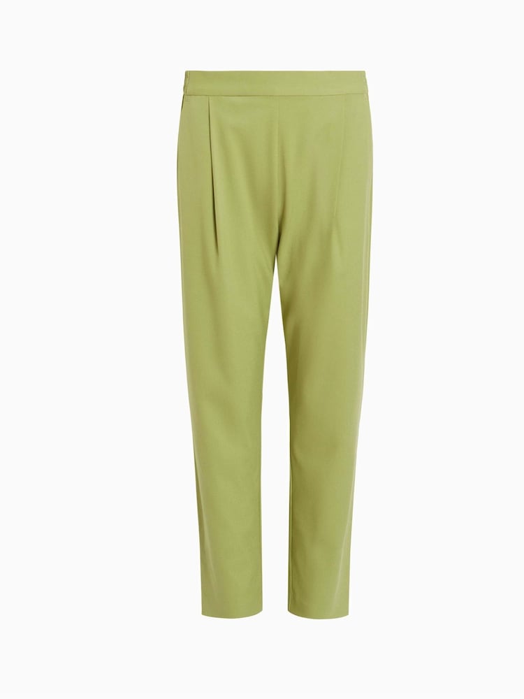 AllSaints Green Aleida Tri Trousers - Image 7 of 7