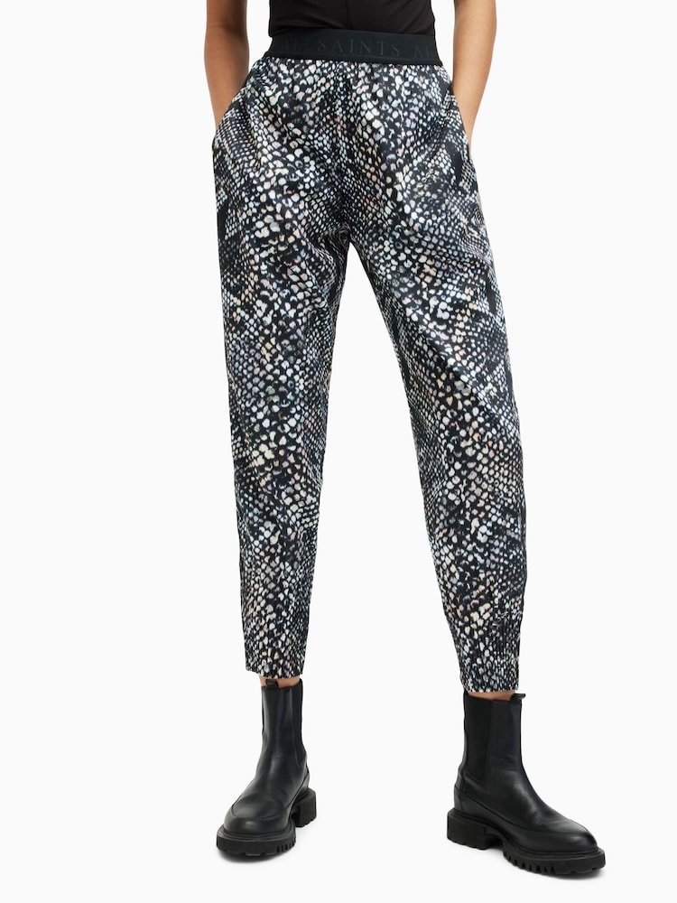 AllSaints Black Nala Waimea Trousers - Image 1 of 7