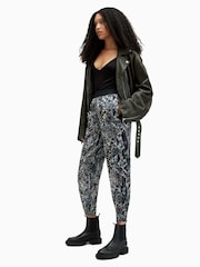 AllSaints Black Nala Waimea Trousers - Image 4 of 7