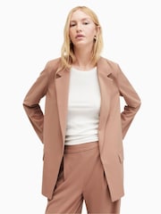 AllSaints Pitch Pink Aleida Tri Blazer - Image 1 of 7