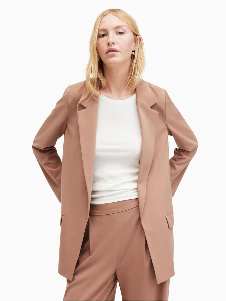 AllSaints Pitch Pink Aleida Tri Blazer - Image 1 of 7
