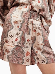 AllSaints Pink Charli Cascade Shorts - Image 4 of 5