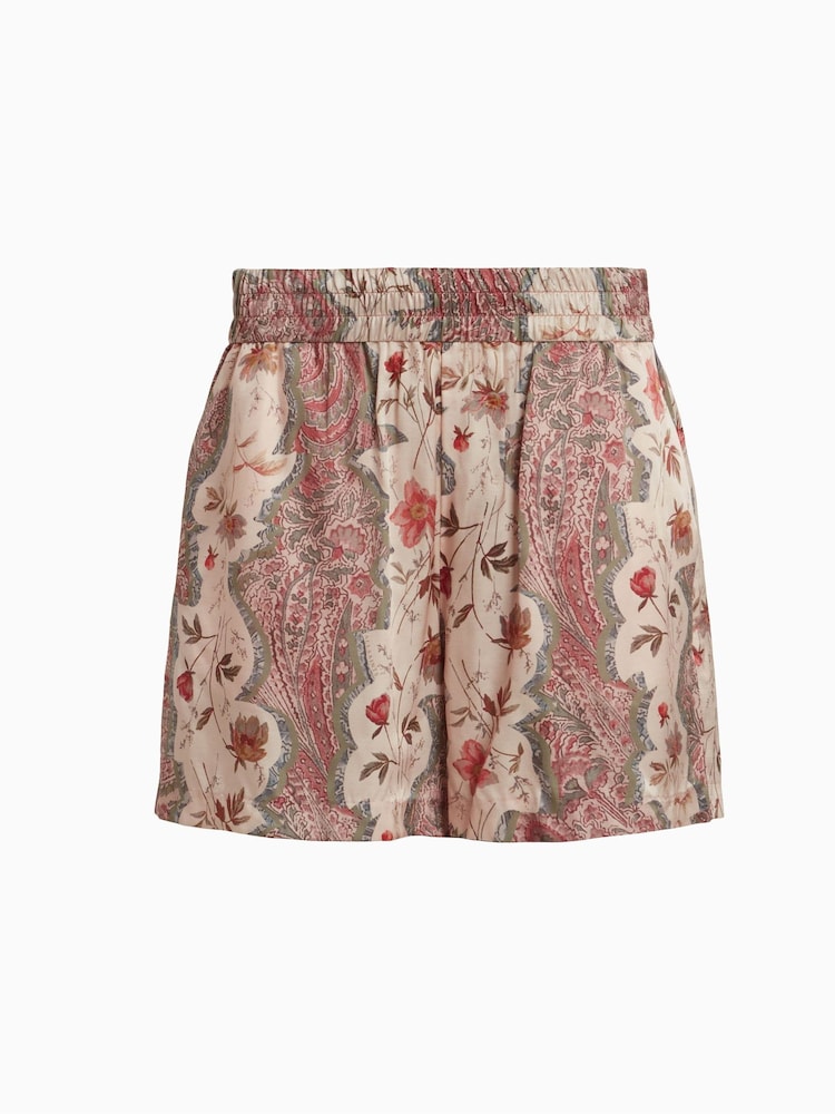 AllSaints Pink Charli Cascade Shorts - Image 5 of 5