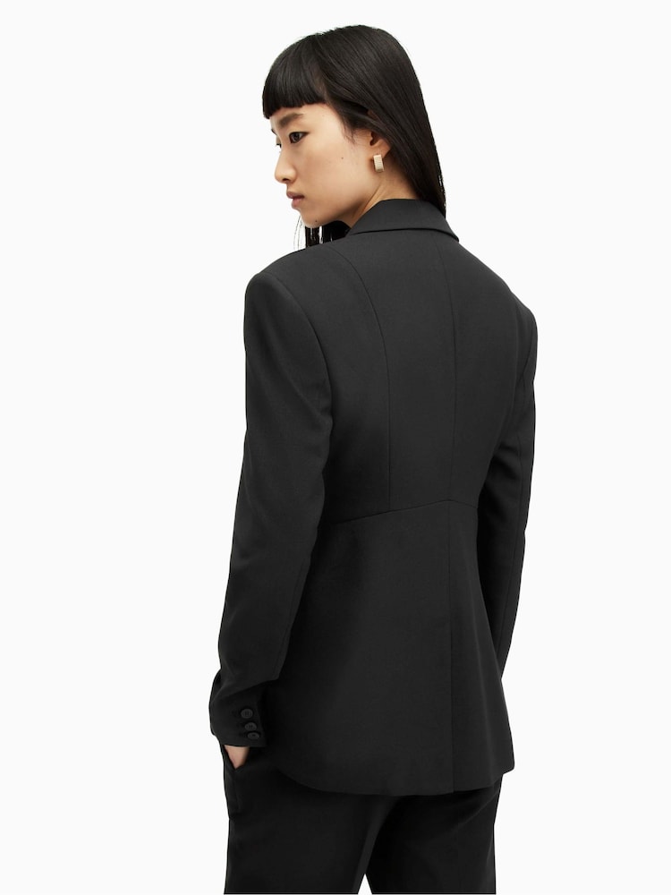 AllSaints Black Sevenh Blazer - Image 2 of 6