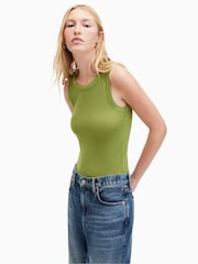 AllSaints Green Rina Tank Top - Image 1 of 7