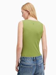 AllSaints Green Rina Tank Top - Image 2 of 7