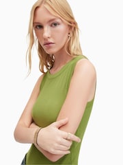 AllSaints Green Rina Tank Top - Image 5 of 7
