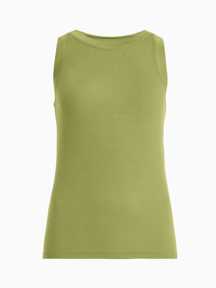 AllSaints Green Rina Tank Top - Image 7 of 7