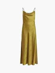 AllSaints Green Hadley Jacquard Dress - Image 6 of 6