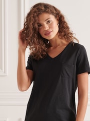 Superdry Black Studios Pocket V-Neck T-Shirt - Image 1 of 4