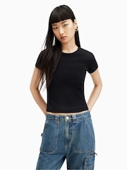 AllSaints Black Stevie T-Shirt - Image 1 of 7