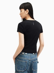 AllSaints Black Stevie T-Shirt - Image 2 of 7