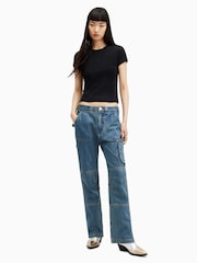 AllSaints Black Stevie T-Shirt - Image 3 of 7