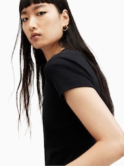 AllSaints Black Stevie T-Shirt - Image 5 of 7