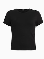 AllSaints Black Stevie T-Shirt - Image 7 of 7