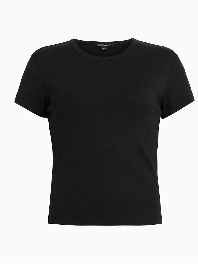 AllSaints Black Stevie T-Shirt - Image 7 of 7