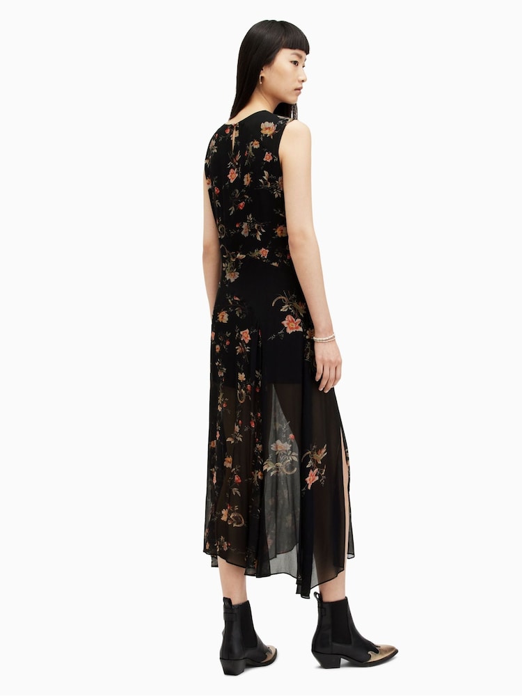 AllSaints Black Jules Tanana Dress - Image 2 of 6