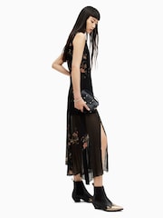 AllSaints Black Jules Tanana Dress - Image 3 of 6