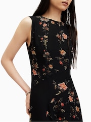 AllSaints Black Jules Tanana Dress - Image 4 of 6