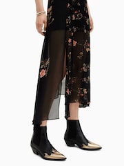 AllSaints Black Jules Tanana Dress - Image 5 of 6