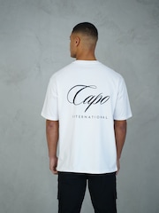 Puti - CAPO International T-Shirt - Larawan 2 ng 5