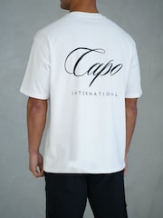 Puti - CAPO International T-Shirt - Larawan 4 ng 5