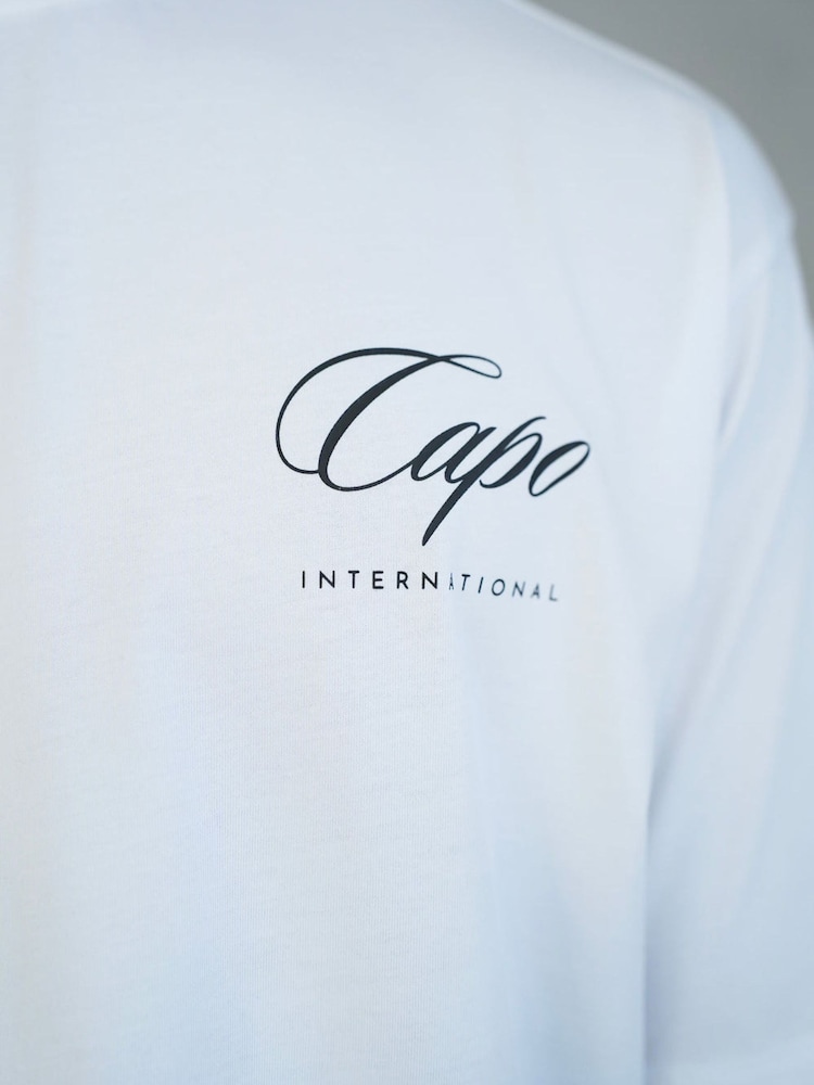 Puti - CAPO International T-Shirt - Larawan 5 ng 5