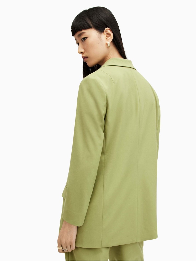 AllSaints Green Aleida Tri Blazer - Image 2 of 6