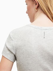 AllSaints Grey Stevie T-Shirt - Image 5 of 6