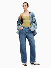 AllSaints Green Tilly Bodysuit - Image 4 of 7