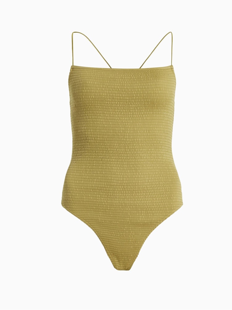 AllSaints Green Tilly Bodysuit - Image 7 of 7