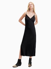 AllSaints Black Immy Dress - Image 1 of 7