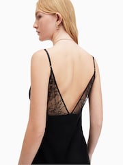 AllSaints Black Immy Dress - Image 6 of 7