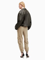 AllSaints Green Frieda TENCEL™ Joggers - Image 2 of 8