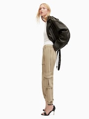 AllSaints Green Frieda TENCEL™ Joggers - Image 5 of 8