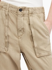 AllSaints Green Frieda TENCEL™ Joggers - Image 7 of 8