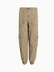 AllSaints Green Frieda TENCEL™ Joggers - Image 8 of 8