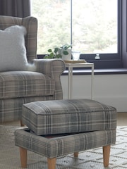Versatile Check Nevis Grey Sherlock Storage Footstool - Image 2 of 9