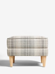 Versatile Check Nevis Grey Sherlock Storage Footstool - Image 3 of 9