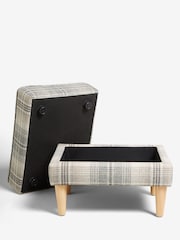 Versatile Check Nevis Grey Sherlock Storage Footstool - Image 6 of 9