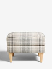 Versatile Check Nevis Grey Sherlock Storage Footstool - Image 7 of 9