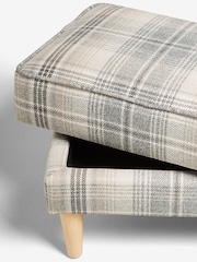 Versatile Check Nevis Grey Sherlock Storage Footstool - Image 8 of 9